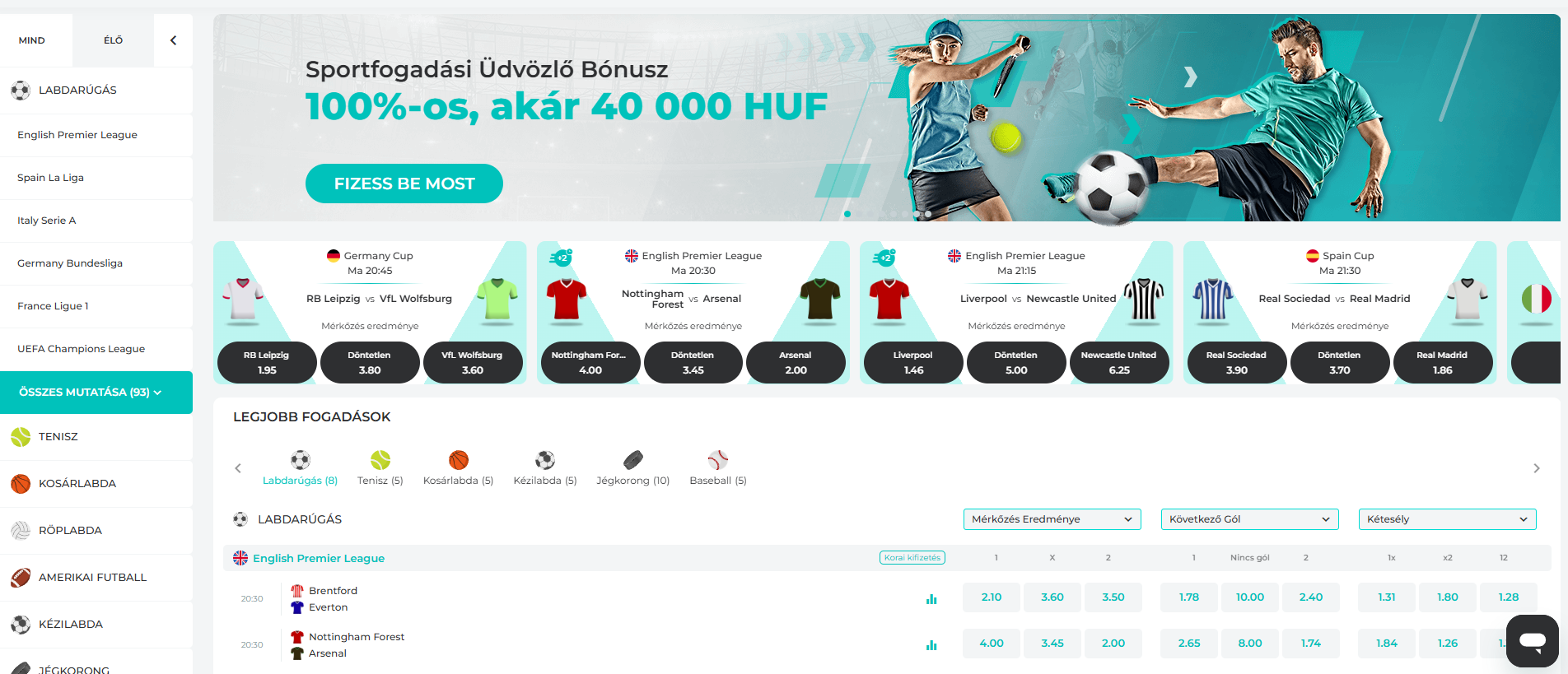 Sportfogadás a Betico-en